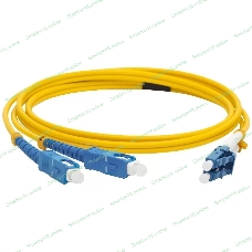 Патч-корд LANMASTER LAN-2LC-2SC/SU-3.0 2xOS2 LC дуплекс-SC дуплекс 3м LSZH оранжевый