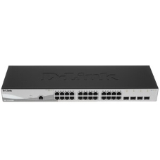 Коммутатор D-Link DGS-1210-28/ME/B2A, 24×1 Гбит/с + 4×1 Гбит/с SFP, управляемый