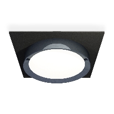 Комплект встраиваемого светильника Ambrella light XC8062007 SBK/PPH черный песок/графит полированный GX53 (C8062, N8133)