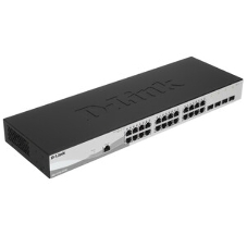Коммутатор D-Link DGS-1210-28/ME/B2A, 24×1 Гбит/с + 4×1 Гбит/с SFP, управляемый