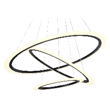Светильник Ambrella light FA4361/3 BK черный 145W 3000K/4200K/6400K D770*800 (ПДУ РАДИО 2.4G)