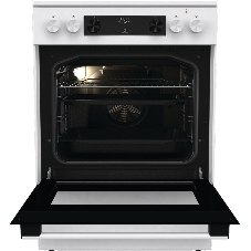 Плита электрическая Gorenje GEC6C40WD белый, конфорок 4 электрических, духовка 71 л, 60 см x 85 см x 60 см