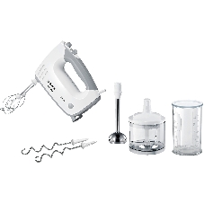 Миксер ручной Bosch MFQ36480 450Вт белый/серый
