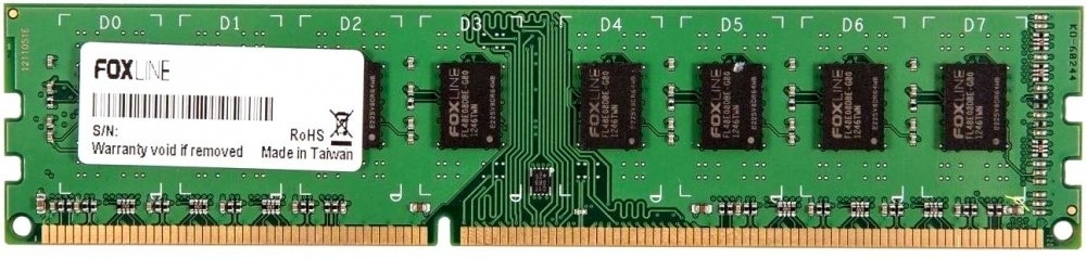 Оперативная память Foxline, DDR4, 8GB (1x8 GB), 2666 MHz, CL19