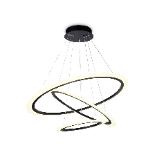Светильник Ambrella light FA4361/3 BK черный 145W 3000K/4200K/6400K D770*800 (ПДУ РАДИО 2.4G)