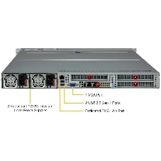 Серверная платформа Supermicro Server SYS-112H-TN 1U (1x LGA4710 / 16x DDR5 RDIMM / 12x Hs 2.5