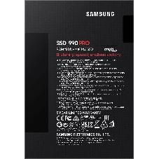 Накопитель SSD Samsung 990 PRO, 4Tb, PCIe 4.0 x4, M.2 2280, NVMe, R/W 7450/6900