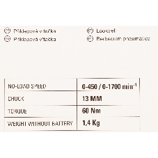 Дрель-шуруповерт GREENWORKS GD24DD60, 24 В, 0 Ач, 60 Нм, бесщеточный, ударный