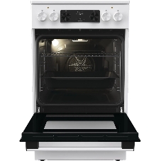 Плита электрическая Gorenje GEC5C61WG белый, конфорок 4 электрических, духовка 70 л, 50 см x 85 см x 59.4 см (без крышки)
