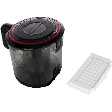 Пылесос Bosch BGS41POW1 черный/красный, 350/700 Вт, уборка сухая, пылесборник контейнер 2.4 л