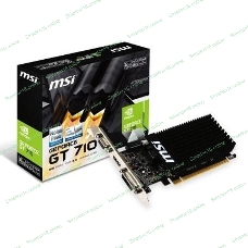 Видеокарта MSI PCI-E GT 710 2GD3H LP nVidia GeForce GT 710 2048Mb 64bit DDR3 954/1600 DVIx1/HDMIx1/CRTx1/HDCP Ret low profile