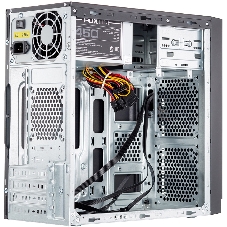 Компьютерный корпус с блоком питания 500Вт./Case Foxline FL-702, mATX, 1x5.25EXT, 1x3.5EXT, 2x3.5INT, 2xUSB 2.0, HDA, w/o FAN, w/500W ATX PSU, w/1.2m EU pwr cord
