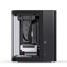 Корпус без блока питания Корпус JONSBO TK-1 Black 2.0 MATX без БП, mini-ITX, micro-ATX, черный