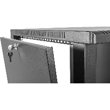 Шкаф коммутационный ЦМО (ШРН-9.650.1-9005) настенный 9U 600x658 мм пер. дв. металл 200 кг черный 600 мм 180 град.