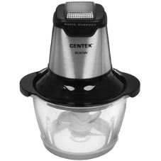 Чоппер Centek CT-1392 Сталь 600Вт 6 лезвий, стеклянная чаша 1,2л, разборные ножи