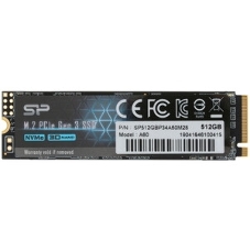 Накопитель SSD Silicon Power P34A60, 512Gb, M.2 2280, PCIe 3.0 x4, NVMe, R/W 2200/1600