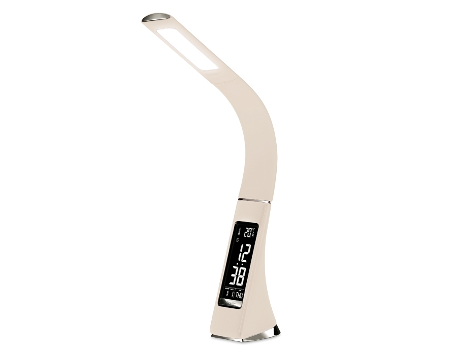 Светодиодная настольная лампа с дисплеем Ambrella light DE511 BG бежевый LED 3000-6400K 6W+LCD 2W