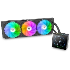 Система водяного охлаждения Thermaltake TH360-S V3 ARGB Soc-AM5/AM4/1200/1700/1851 черный 4-pin 37.8dB Al LCD 365W Ret (CL-W470-PL12SW-A)