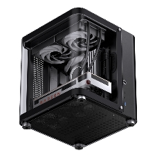 Корпус без блока питания Корпус JONSBO TK-1 Black 2.0 MATX без БП, mini-ITX, micro-ATX, черный