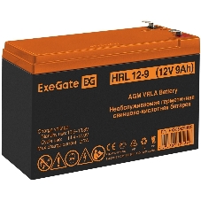 Батарея для ИБП ExeGate EX285659RUS HRL 12-9 (12V 9Ah 1234W, клеммы F2)