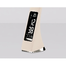 Светодиодная настольная лампа с дисплеем Ambrella light DE511 BG бежевый LED 3000-6400K 6W+LCD 2W