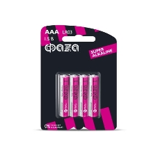 Элемент питания алкалиновый LR03 Super Alkaline BL-4 (уп.4шт) ФАZА 4895205000254, 1.5 В