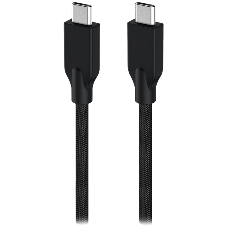 Кабель Genius ACC-C2CC-3A. Выход: USB-C -> USB-C. USB 3.0, плетеный нейлон, 150 см. черный