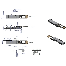 Оптический модуль Mellanox® transceiver, 100GbE, QSFP28, MPO, 850nm, up to 100m, DDMI