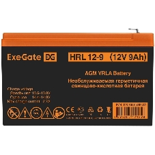 Батарея для ИБП ExeGate EX285659RUS HRL 12-9 (12V 9Ah 1234W, клеммы F2)