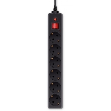 Сетевой фильтр Buro 300MDP-5-B 5м (3 розетки) черный (коробка)