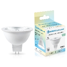 Лампа светодиодная Ambrella light 170714 LED MR16 7W IC GU5.3 4000K 175-265V 38°