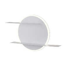 Настенный светодиодный светильник с полками Ambrella light FW102 WH/S белый/песок LED 4200K 28W 420*250*120