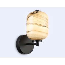 Настенный светодиодный светильник Ambrella light LH11039 BK/MG черный/мраморно-серый 8W 3000K 150*220*300
