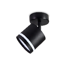 Накладной поворотный спот Ambrella light TA1414 BK черный GX53 max 12W 82*80*150