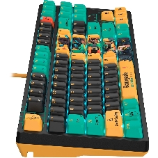 Клавиатура A4Tech Bloody AT87 Renegade проводная USB черный/зеленый