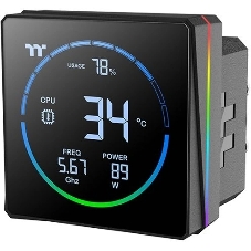 Система водяного охлаждения Thermaltake TH360-S V3 ARGB Soc-AM5/AM4/1200/1700/1851 черный 4-pin 37.8dB Al LCD 365W Ret (CL-W470-PL12SW-A)