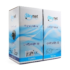 Кабель SkyNet Premium UTP indoor 4x2x0,51, медный, FLUKE TEST, кат.5e, однож., 305 м, box, серый (1693209)