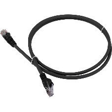Патч-корд LANMASTER LSZH UTP cat.6, 1.0 м, черный