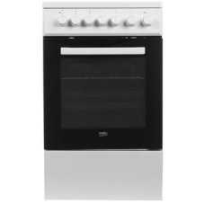 Плита электрическая Beko FSE57110GW белый, конфорок 4 шт, духовка 55 л, гриль, 50 см x 85 см x 60 см