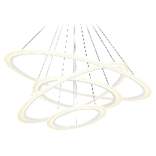 Светильник Ambrella light FA4363/4 WH белый 235W 3000K/4200K/6400K D1000*870 (ПДУ РАДИО 2.4G)