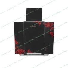 Вытяжка наклонная Gefest ВО 3603 К16 черный/красный, 60 см, 550 куб. м/ч, 76 дБ