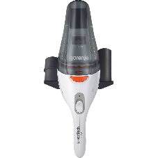 Пылесос ручной Gorenje MVC72FW белый, 12/55 Вт, уборка влажная/сухая, пылесборник контейнер 0.4 л