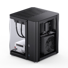 Корпус без блока питания Корпус JONSBO TK-1 Black 2.0 MATX без БП, mini-ITX, micro-ATX, черный