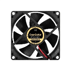 Вентилятор для корпуса ExeGate ExtraSilent ES08025SM черный, 80 мм, 2100 об/мин, 21 дБ, 3 pin