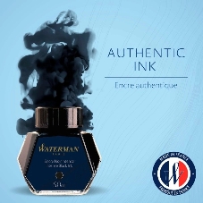 Флакон с чернилами Waterman (CWS0110710) Intense черный чернила, 50мл для ручек перьевых