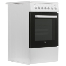 Плита электрическая Beko FSE57110GW белый, конфорок 4 шт, духовка 55 л, гриль, 50 см x 85 см x 60 см