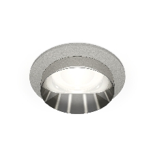 Комплект встраиваемого светильника Ambrella light XC6514022 SGR/PSL серый песок/серебро полированное MR16 GU5.3 (C6514, N6132)