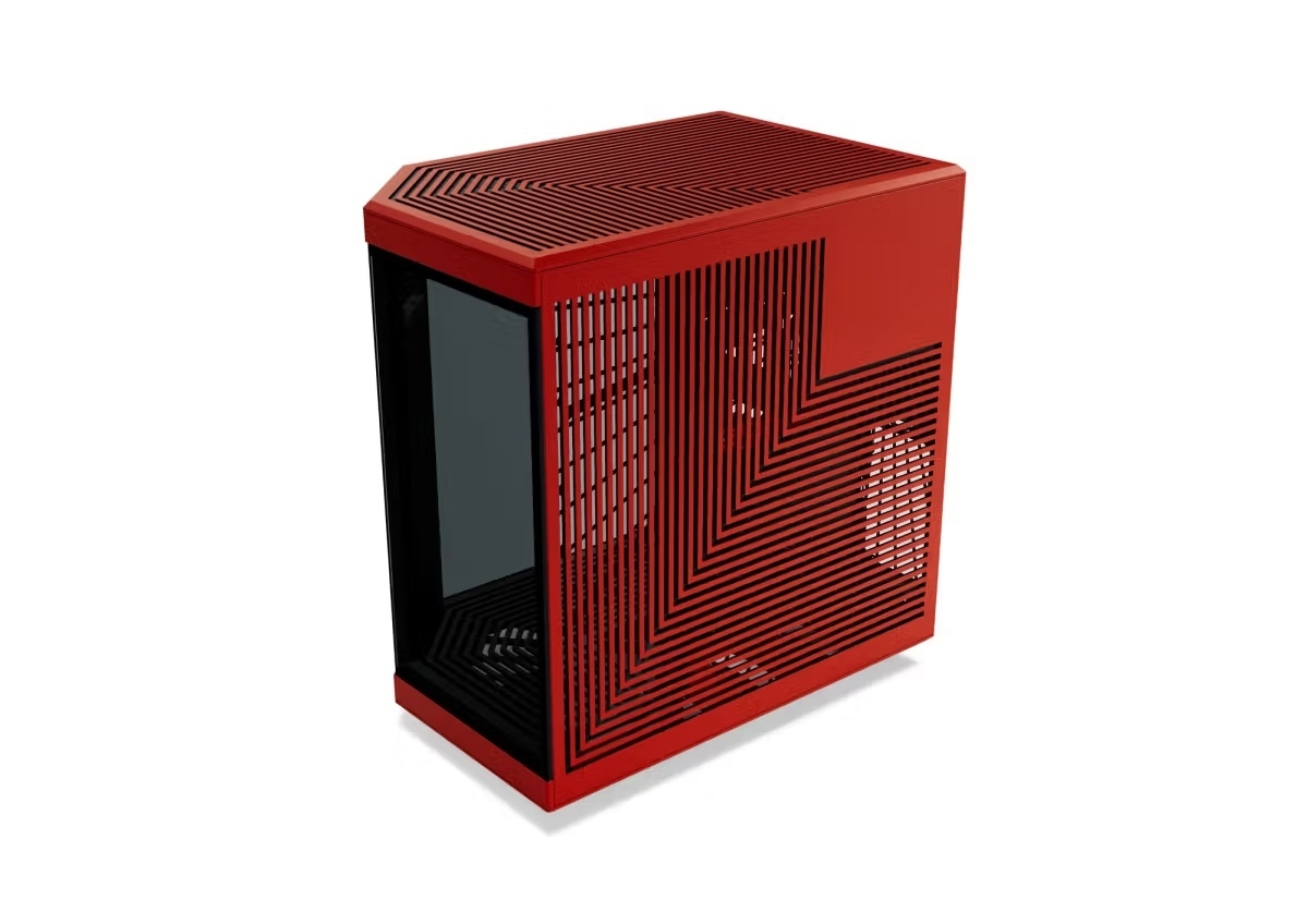 Корпус без блока питания Case HYTE Y70 Touch Infinite, Midi-Tower, TG, LCD, no fans, 2xUSB-A 3.2, 1xUSB Type-C, E-ATX, ATX, mATX, mITX Black Cherry