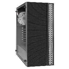 Компьютерный корпус Miditower ExeGate EVO-9211 (ATX, без БП, с окном, 2хUSB+1хUSB 3.0, HD аудио, черный, 1 вент. с RGb подсветкой)