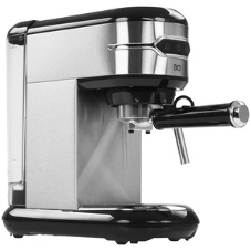 Кофеварка рожковая BQ CM3001 сталь-черный, исп. кофе - молотый, 1 л, 1450 Вт, 15 бар